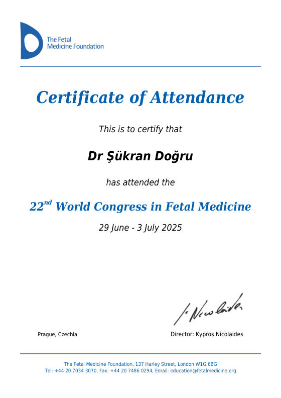 22. Dünya Fetal Tıp Kongresi