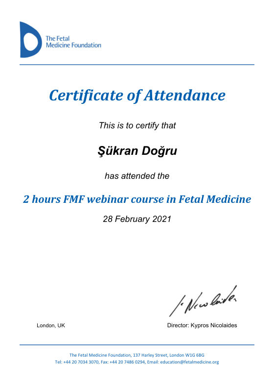FMF Fetal Tıp Webineri